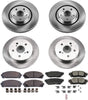 KOE7605 Autospecialty Front and Rear Replacement Brake Kit-Oe Brake Rotors & Ceramic Brake Pads