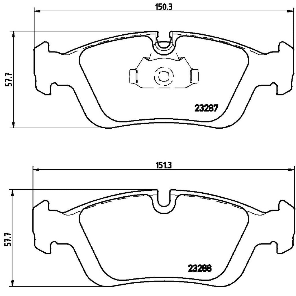 Brembo Front Disc Brake Pad Set for BMW (P06024)