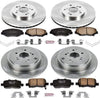 KOE2303 Autospecialty Front and Rear Replacement Brake Kit-Oe Brake Rotors & Ceramic Brake Pads