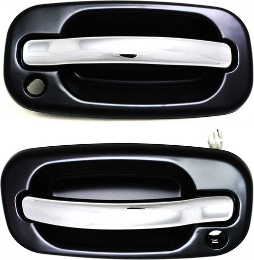 Exterior Door Handle Set of 2 Compatible with 2000-2006 Chevrolet Tahoe, Fits 2000-2006 GMC Yukon, Fits 2002-2006 Cadillac Escalade Front, Driver and Passenger Side GM1311187