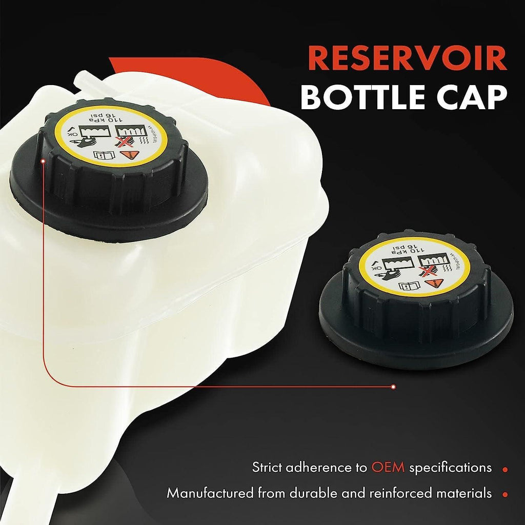 A-Premium Engine Coolant Overflow Recovery Reservoir Tank [With Cap & Sensor] Compatible with Saturn SC SC1 SC2 SL SL1 SL2 1993-2002, SW1 1993-1999, SW2 1993-2001, [1.9L Only], Replace# 21030881