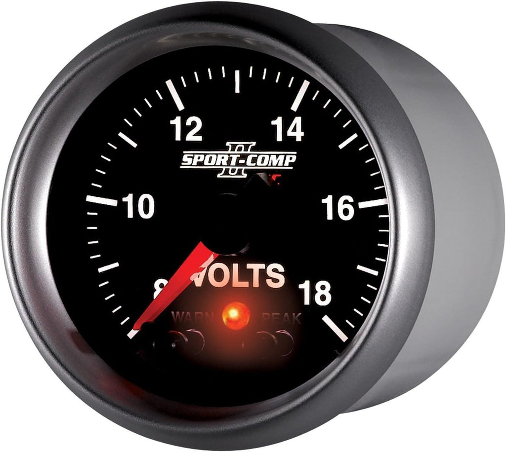 3683 Sport-Comp II 2-1/16" 8-18V Full Sweep Electric Voltmeter Gauge