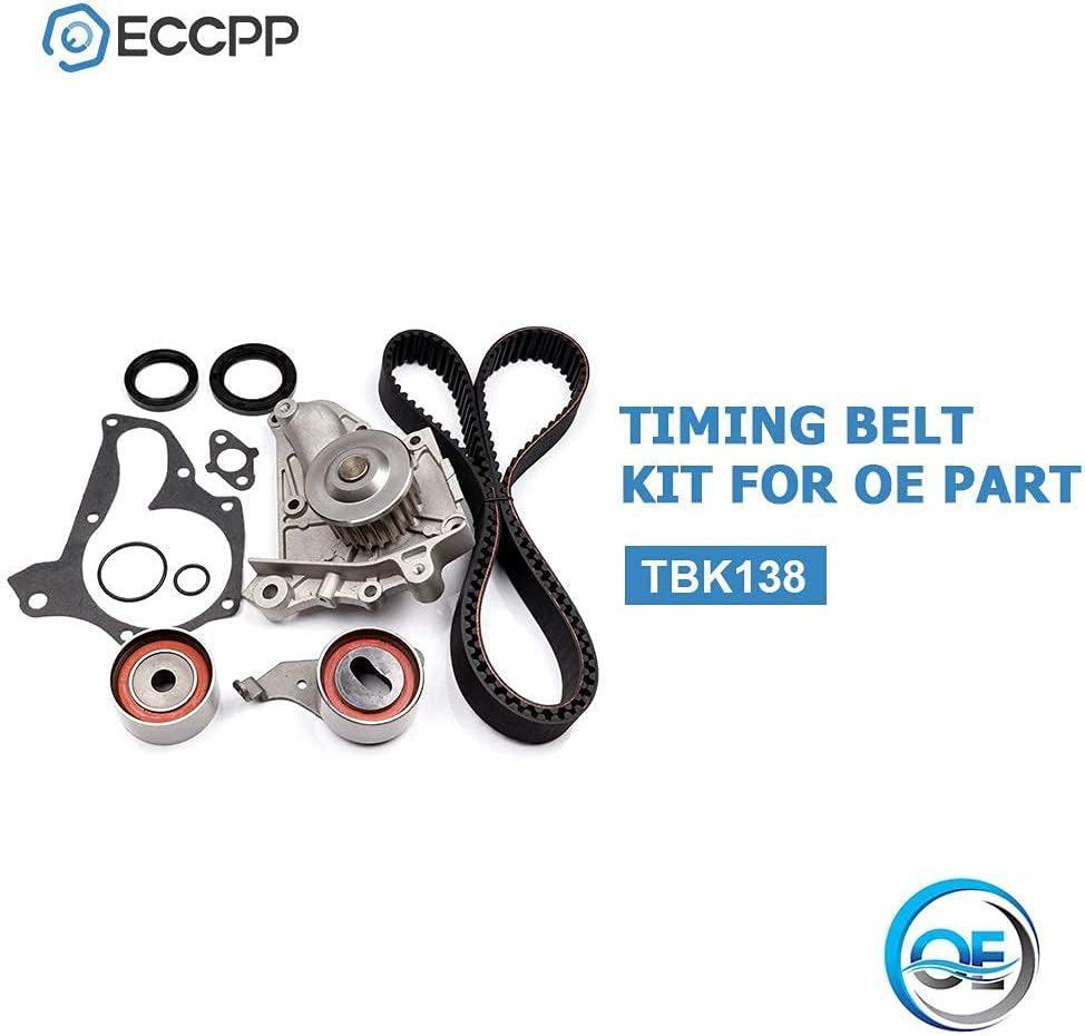 Timing Belt Water Pump Kit Fits for 1987-2001 Fit for TOYOTA CAMRY CELICA MR2 RAV4 SOLARA 2.0L 2.2L DOHC L4 163SFE 5SFE TBK138 TCKWP199