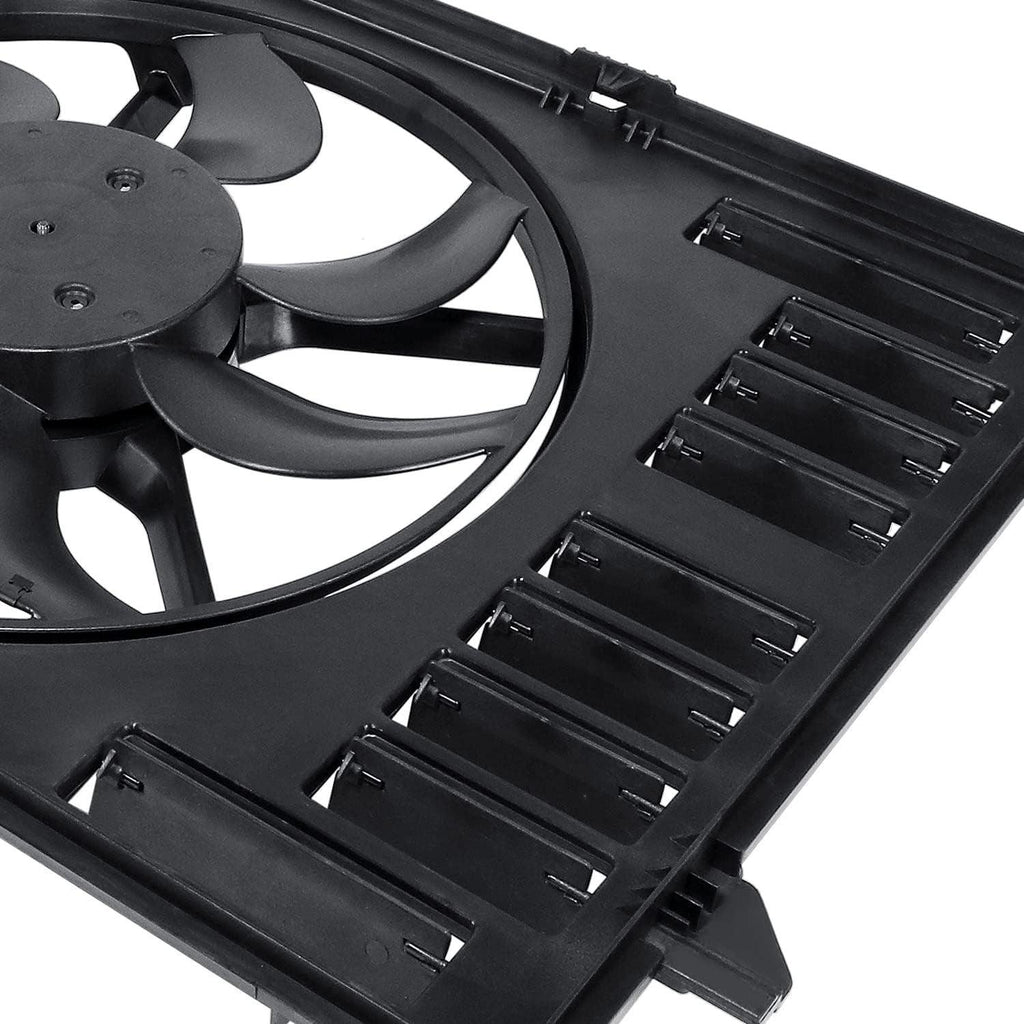 OEM-RF-0300 Factory Style Radiator Cooling Fan Assembly Compatible with 17-21 Audi A4 / 17-20 A4 Allroad / 19-21 A6 Quattro