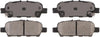 ADVICS AD1393 Ultra-Premium Rear Disc Brake Pad Set