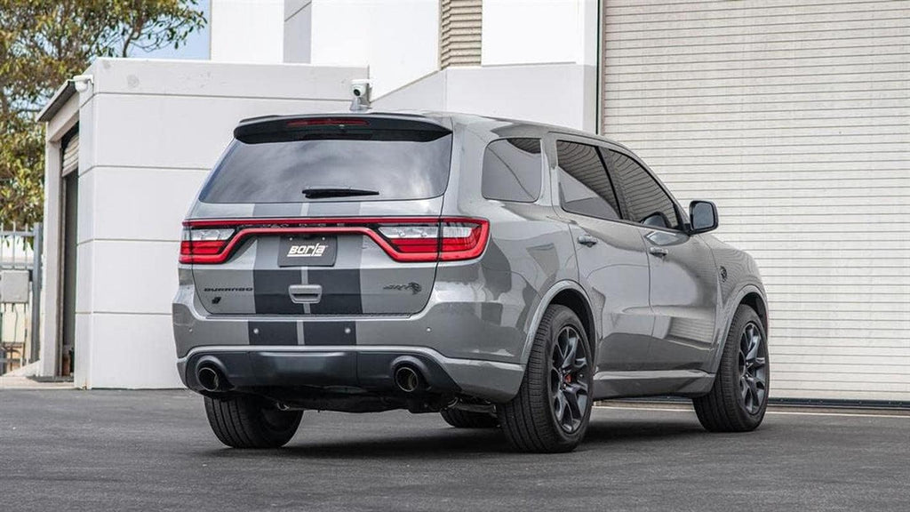 - 2021+ Dodge Durango SRT Hellcat 6.2L V8 AWD ATAK Cat-Back Exhaust System - Black Chrome Tips (140886BC)