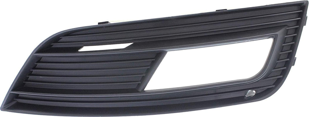 Front, Passenger Side Fog Light Trim Compatible with 2013-2016 Audi A4 and A4 Quattro Textured