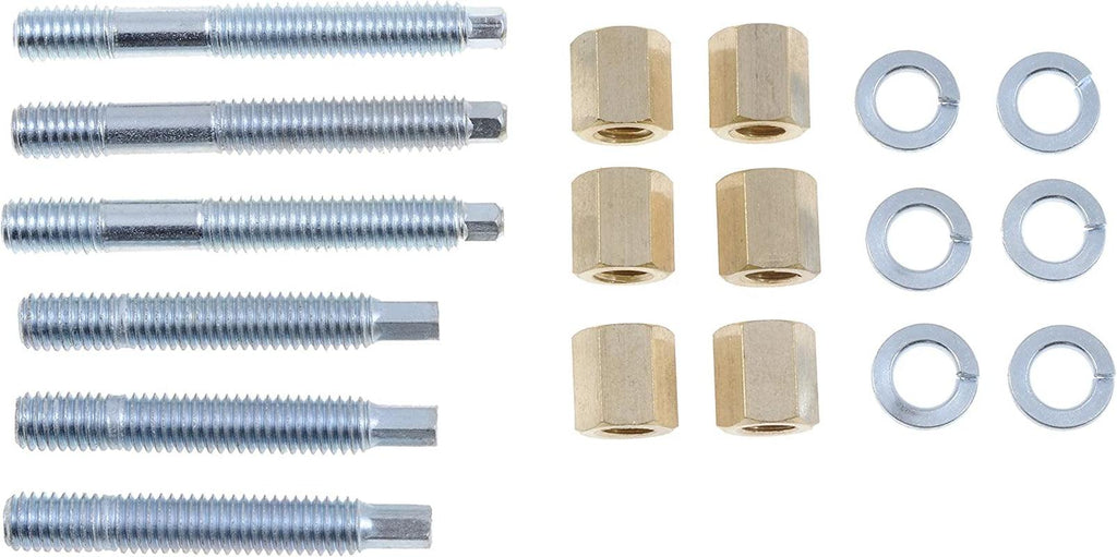 Dorman 03147 Front Exhaust Stud Kit 3/8-16 X 2-1/2 In. and 3/8-16 X 3-1/4 In. Compatible with Select Models