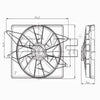 620950 Dual Radiator and Condenser Fan Assembly for 94-97 Cougar Thunderbird