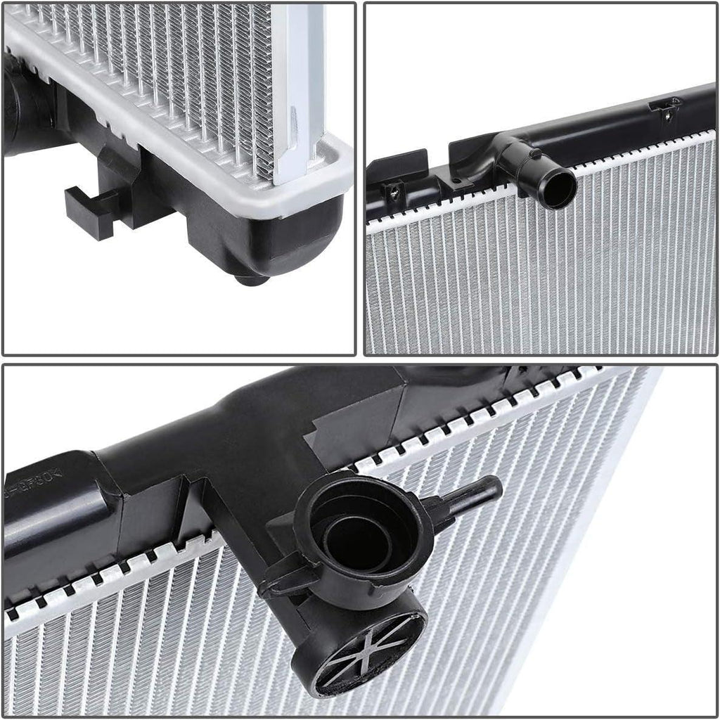 OEM-RA-2437 Aluminum Radiator Compatible with 02-06 Camry L4 AT,29-1/16" W X 15-3/4" H X 5/8" D,1-3/8" Inlet / 1-3/8" Outlet