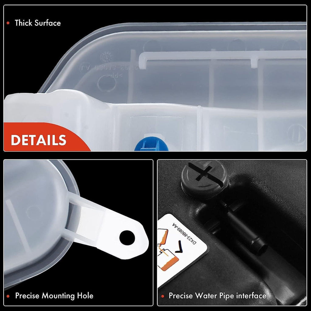 A-Premium Coolant Recovery Overflow Reservoir Tank with Sensor & Cap Compatible with Jaguar S-Type 00-08, Super V8 05-07, Vanden Plas 04-09, XF 09-10, XFR 2010, XJ8 04-09, Replace# C2Z13764, XR818921