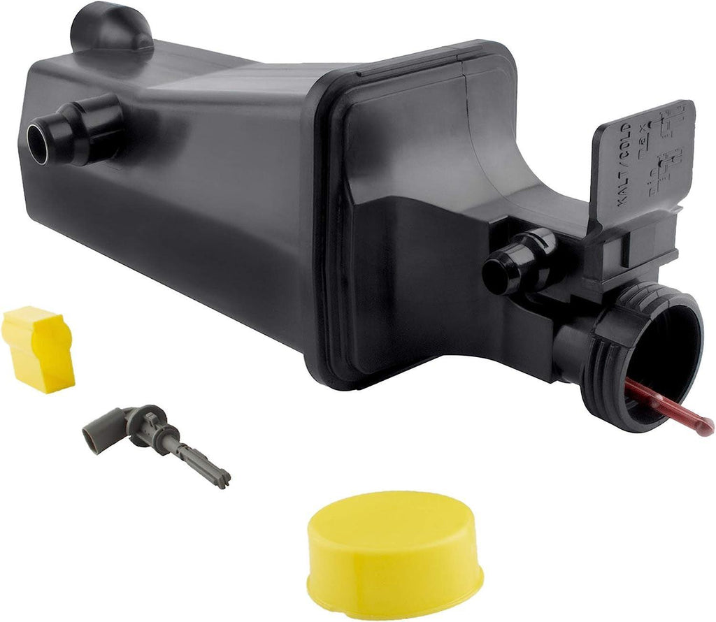 BOXI Radiator Coolant Tank Overflow Expansion Bottle Reservoir with Sensor without Cap Replacement for BMW E46 / E53 / E83 17117573781