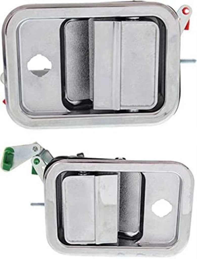 Front Exterior Door Handle Compatible with 2001-2009 Freightliner Classic/Classic XL and 1997-2003 Freightliner FL112, Set of 2, Driver and Passenger Side