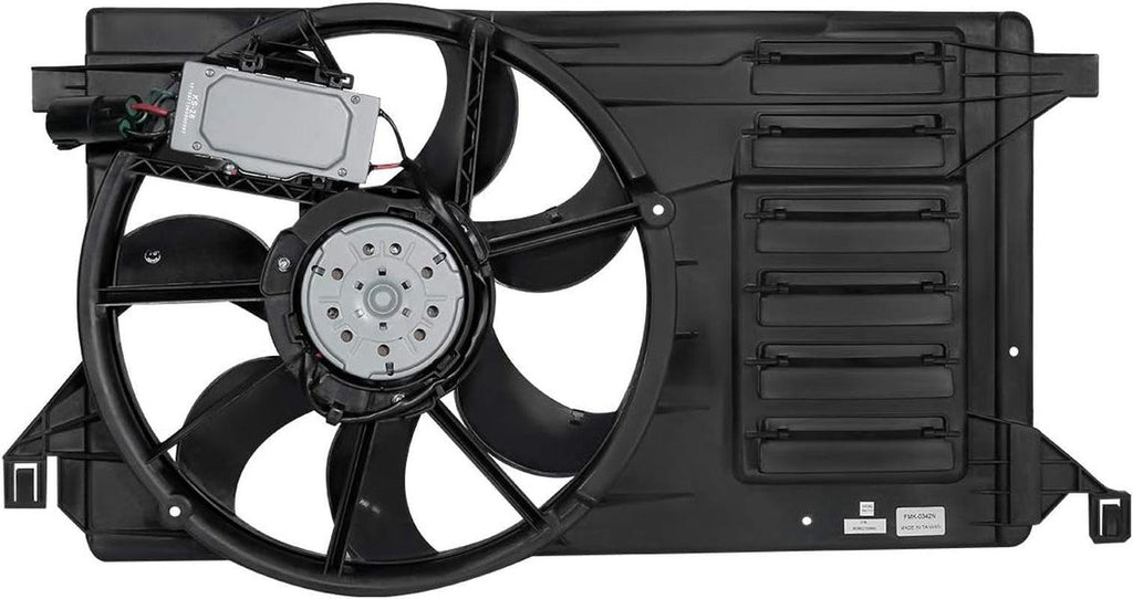 OEM-RF-0218 Factory Style Radiator Cooling Fan Assembly Cooling Efficiency Improved Direct Replacement [Compatible with 10-13 Mazda 3],Black
