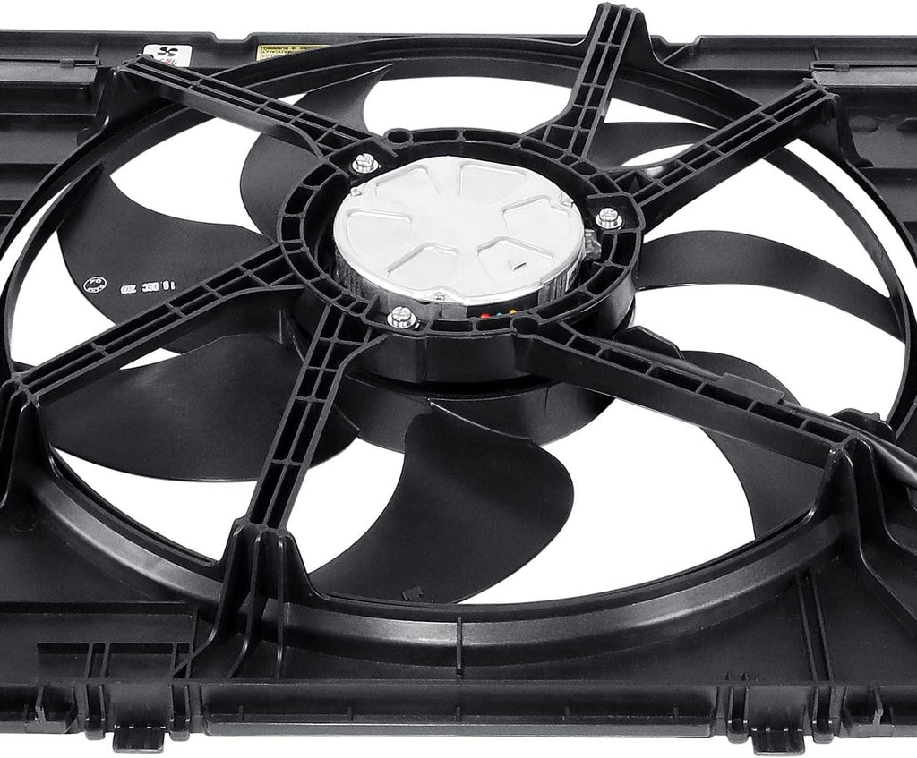 OEM-RF-0300 Factory Style Radiator Cooling Fan Assembly Compatible with 17-21 Audi A4 / 17-20 A4 Allroad / 19-21 A6 Quattro