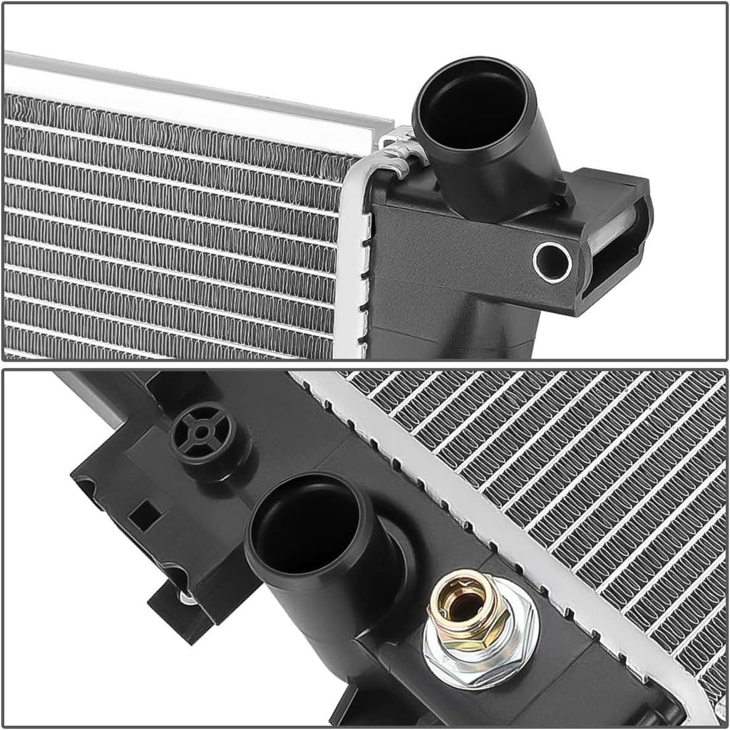 OEM-RA-13050 1-Row Aluminum Core Radiator Compatible with 2007-2009 Solstice 2.0L,19-5/16" W X 14-1/2" H X 1" D,1-5/16" Inlet / 1-5/16" Outlet