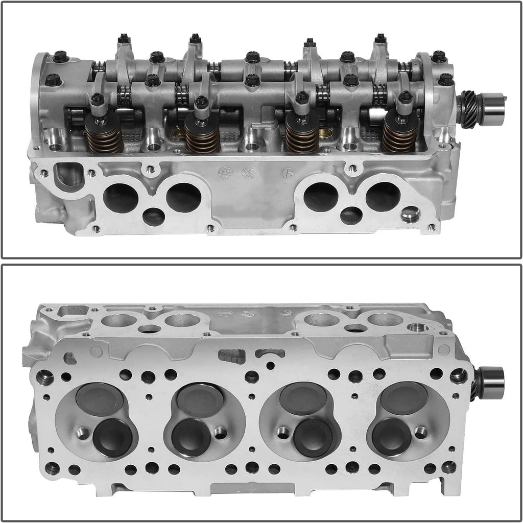 LEPOW-097 Assembled Aluminum Bare Cylinder Head Compatible with 83-87 Mazda 626 / B2000 2.0L Fe, 1987-1993 B2200 2.2L F2