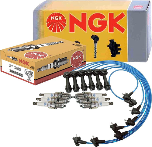 NGK Wire & 6 Standard Spark Plugs Kit for GS300 SC300 Supra Base 3.0 L6 2JZ-GE