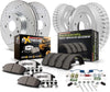 K15262DK-36 Front and Rear Z36 Truck & Tow Brake Kit, Carbon Fiber Ceramic Brake Pads and Drilled/Slotted Brake Drums
