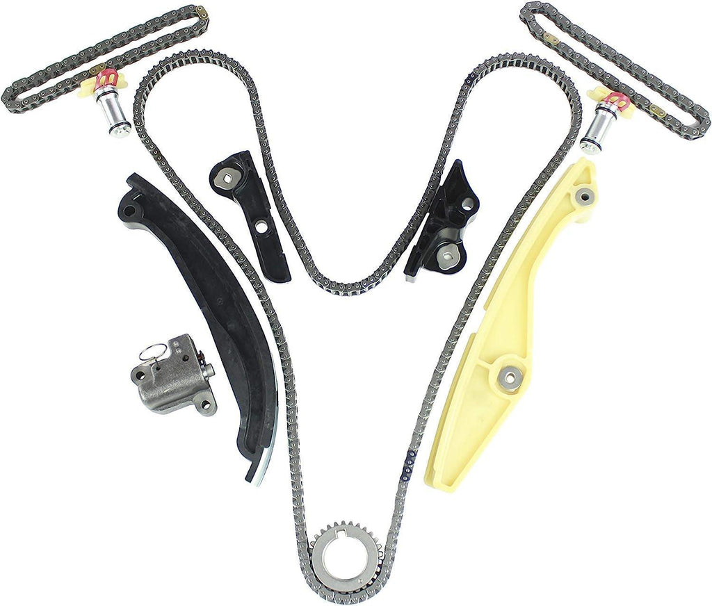 DNJ TK4213 Timing Chain Kit for 11-16 Ford, Lincoln/Edge, Mustang, Taurus, MKS, MKX, MKZ, Flex, 3.5L-3.7L V6 DOHC Naturally Aspirated 99M,99K