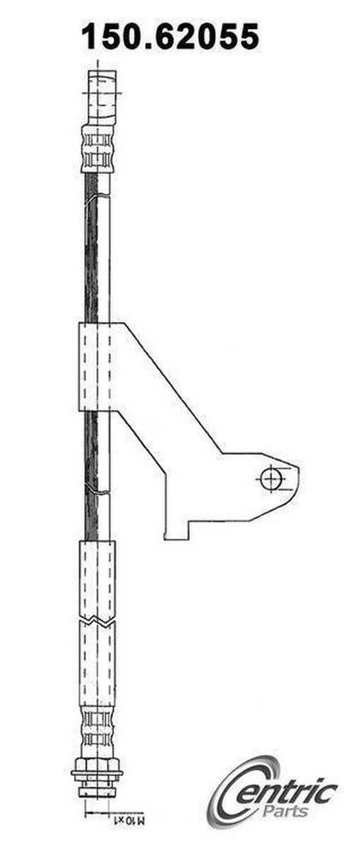 Brake Hydraulic Hose for Skylark, Achieva, Grand Am, Beretta+More 150.62055