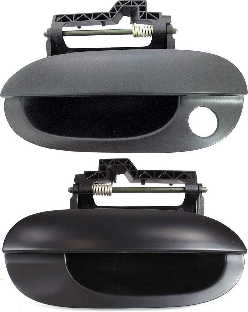 Front Exterior Door Handle Set of 2 Compatible with 1997-2000 BMW 528I and 2001-2003 525I Primed Driver and Passenger Side