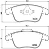 Front Disc Brake Pad Set for XE, S60, V60, S80, XC70, Lr2+More (P24076)