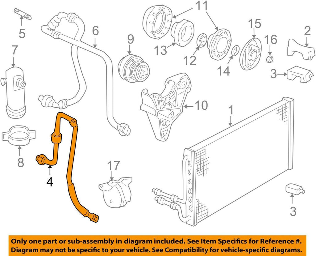 Genuine  15101303 Air Conditioning Evaporator Tube