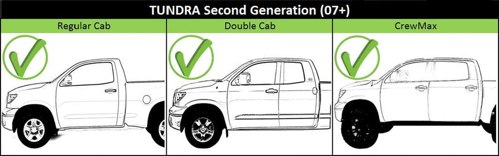 Exterior Door Handle Set Compatible with 2007-2021 Toyota Tundra, Fits 2008-2020 Toyota Sequoia