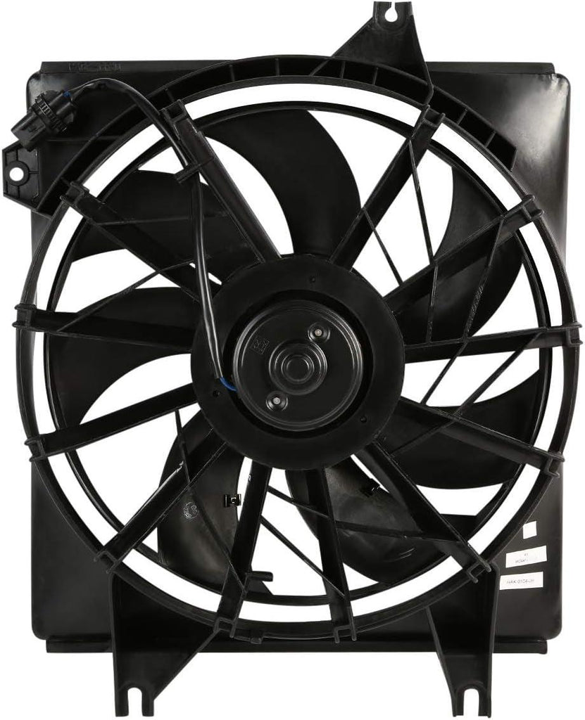 OEM-RF-0011 Factory Style Radiator Cooling Fan Assembly Cooling Efficiency Improved Direct Replacement [Compatible with 96-00 Elantra / 97-01 Tiburon]