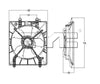 TYC A/C Condenser Fan Assembly for Acura 611210