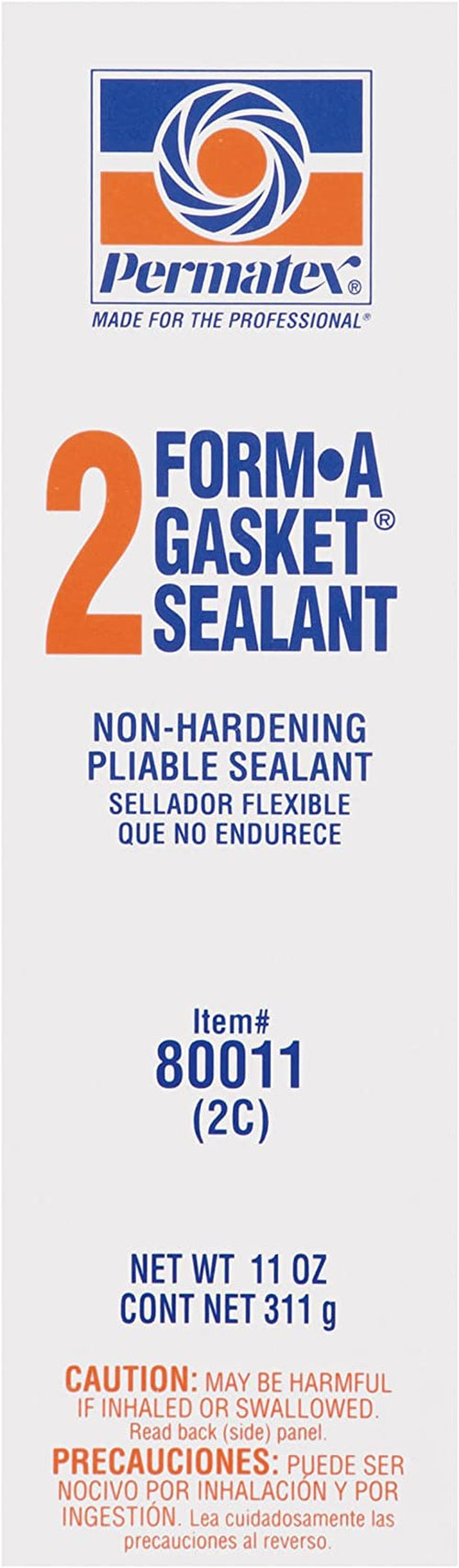 Permatex 80011-12PK Form-A-Gasket #2 Sealant, 11 Oz. (Pack of 12) , Black