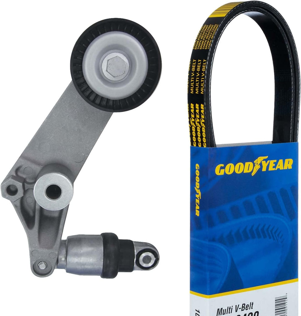 Goodyear 3165 Serpentine Belt Drive Component Kit, Gray