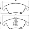 Brembo Front Disc Brake Pad Set for Mercedes-Benz (P50069)