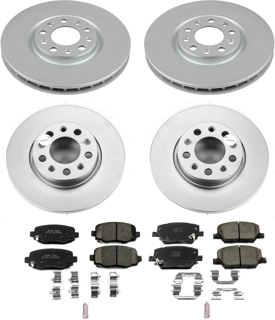 CRK7300 Front and Rear Z17 Evolution Geomet® Coated Brake Kit