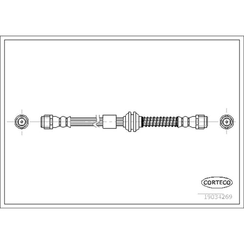 Corteco Brake Hydraulic Hose for Touareg, Q7 19034269