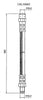 Centric Brake Hydraulic Hose for Volvo 150.39005