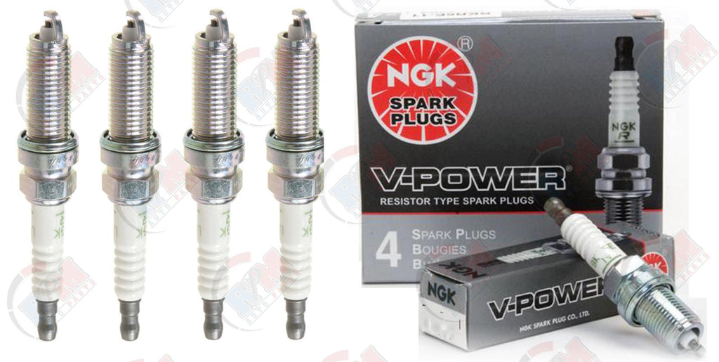NGK "V-POWER" Spark Plugs (Set of 4) for 2002-2006 Nissan Altima 2.5L L4
