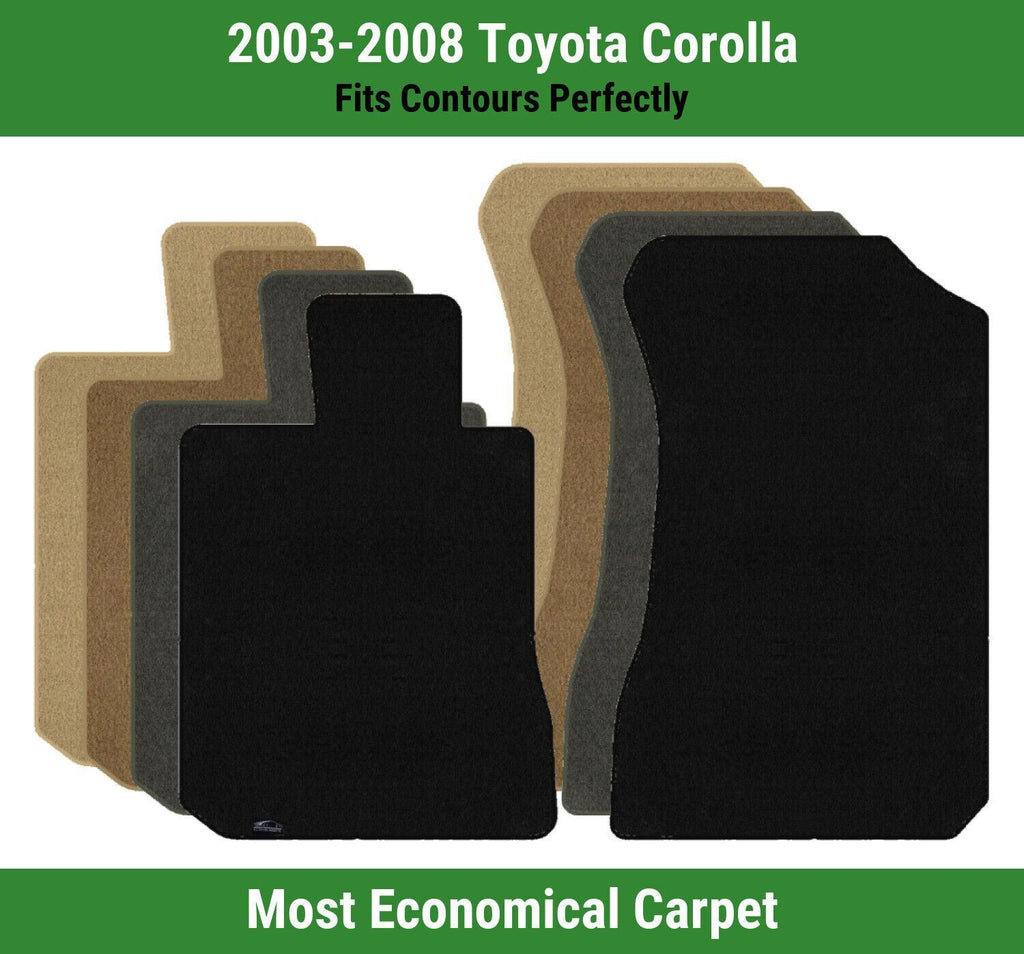 Lloyd Velourtex Front Row Carpet Mats for 2003-2008 Toyota Corolla