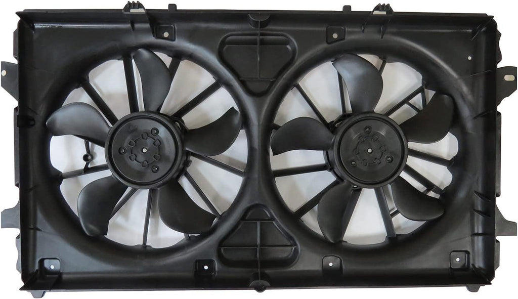 624580 Cooling Fan Assembly Compatible with 2019-2019 Chevrolet Silverado 1500 Black