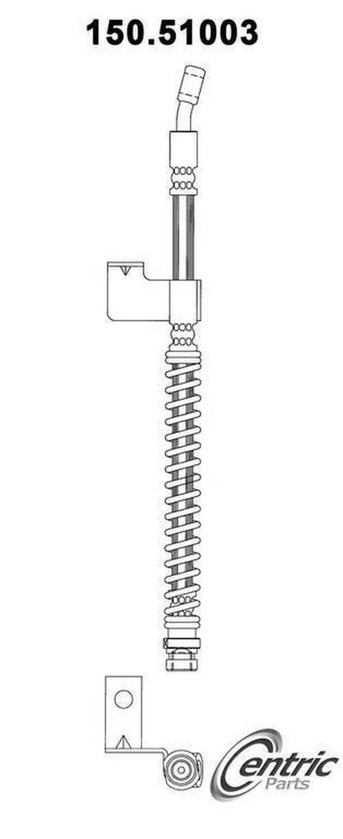 Centric Brake Hydraulic Hose for 01-06 Elantra 150.51003