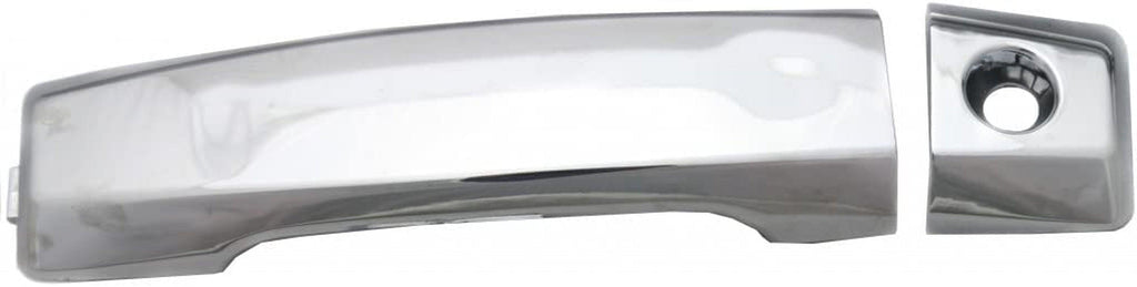 for Nissan Titan Exterior Door Handle Front, Driver Side Chrome (2004-2015) | with Key Hole| Trim:All Submodels