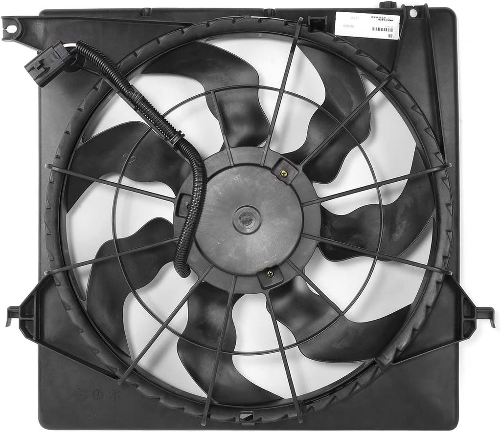 Factory Style Radiator Fan Assembly Compatible with 2013-2018 Santa Fe Sport 2.0L,OEM-RF-1131