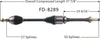 FD-8289 CV Axle, 1 Pack