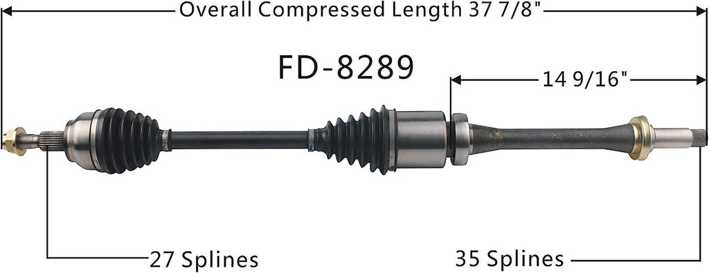 FD-8289 CV Axle, 1 Pack