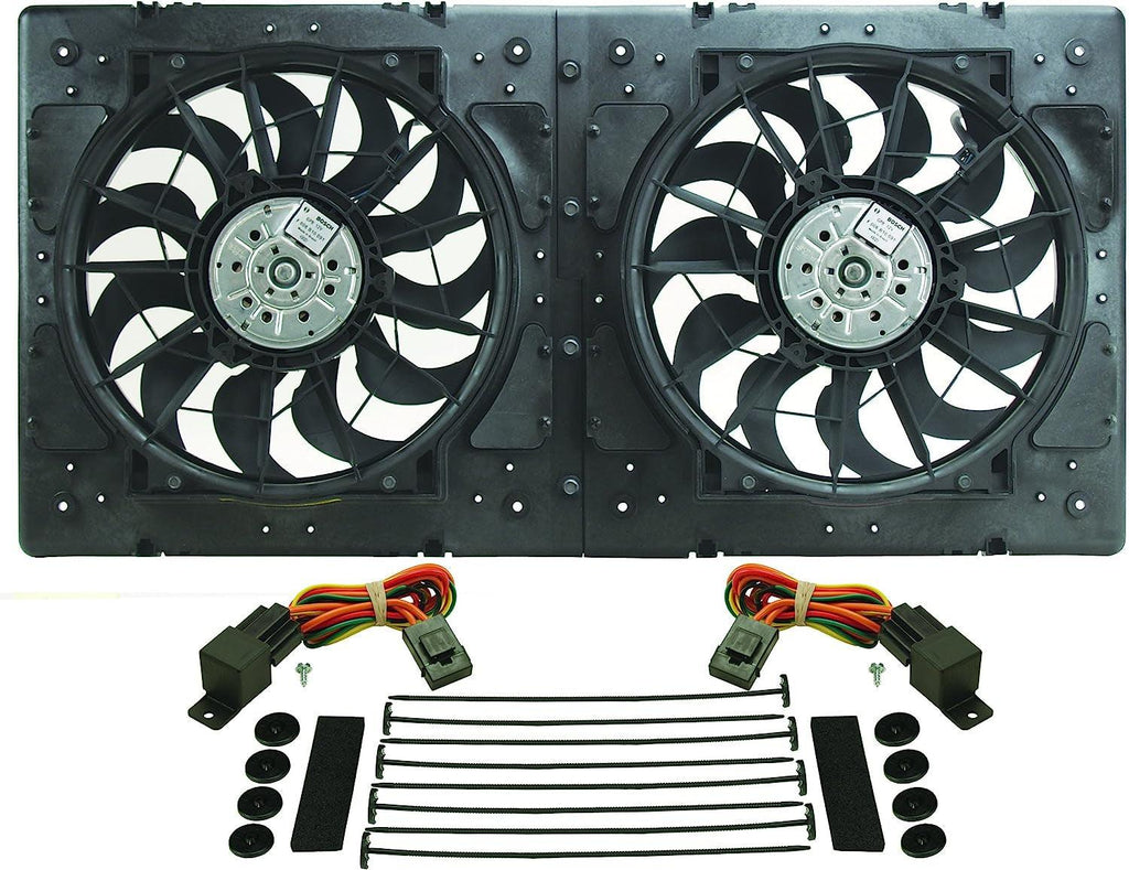 16934 High Output Dual Radiator Fan Black