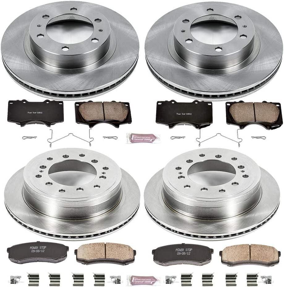 KOE5805 Autospecialty Front and Rear Replacement Brake Kit-Oe Brake Rotors & Ceramic Brake Pads