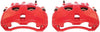 Front S5172 Pair of High-Temp Red Powder Coated Calipers