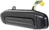 For Mitsubishi Montero Exterior Door Handle Rear, Driver Side Smooth Black (1998-2000) | Trim: Base