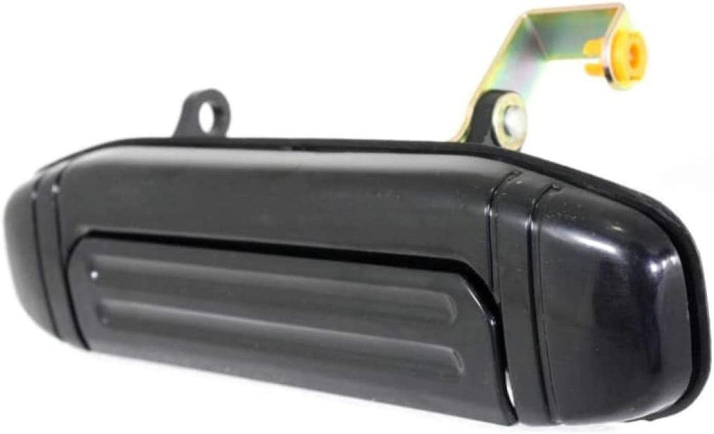For Mitsubishi Montero Exterior Door Handle Rear, Driver Side Smooth Black (1998-2000) | Trim: Base